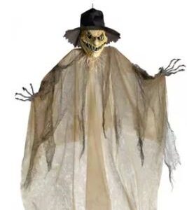 HALLOWEEN DECORATION - Scary Scarecrow Hanging Decoration, 7ft