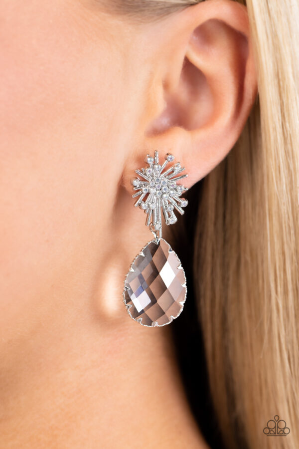 EARRINGS – Stellar Shooting Star - SILVER - Image 2