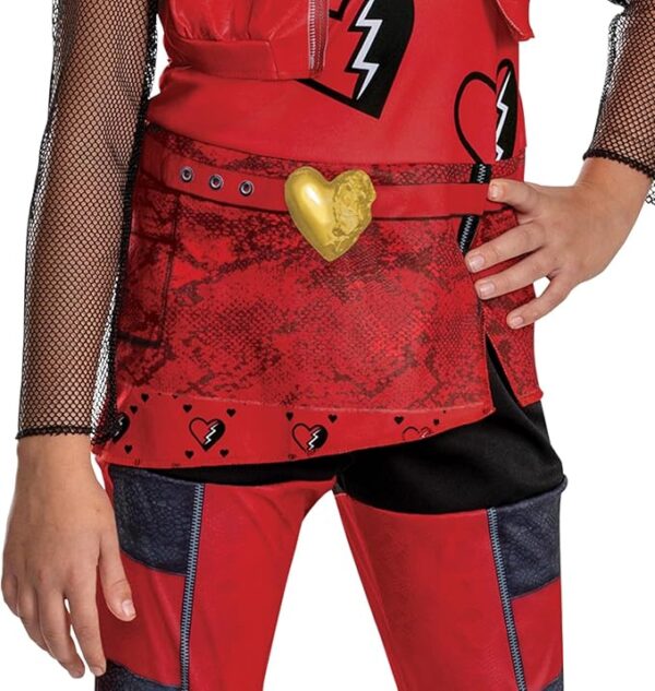 DESCENDANTS - Disney Girls The Rise of Red Costume Jumpsuit, Wig not Included SIZE 10-12 - Image 3