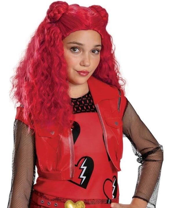 DESCENDANTS - Disney Girls The Rise of Red Costume Jumpsuit, Wig not Included SIZE 10-12