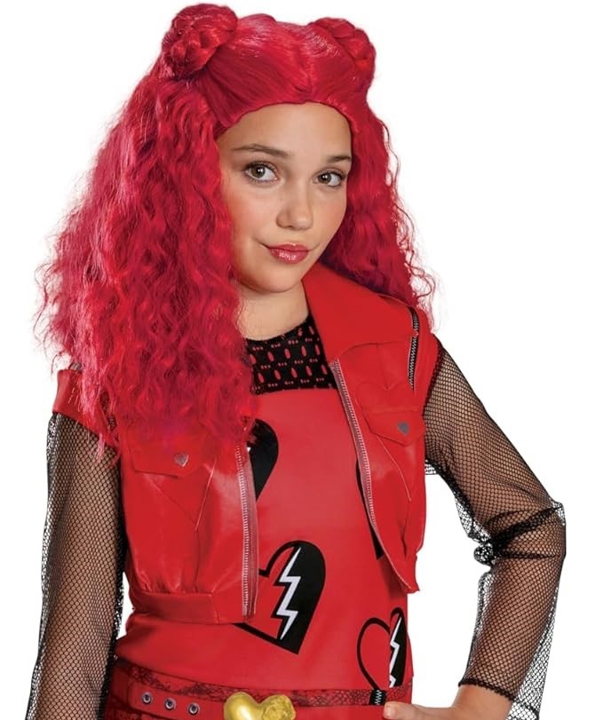 DESCENDANTS - Disney Girls The Rise of Red Costume Jumpsuit, Wig not Included SIZE 10-12