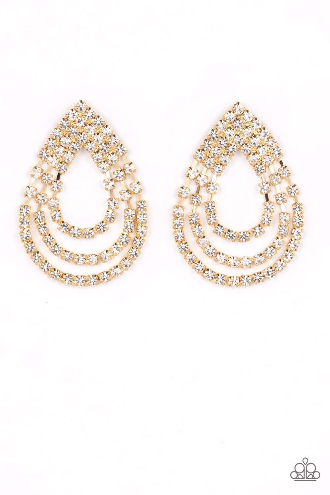 EARRINGS – Take a POWER Stance - Gold