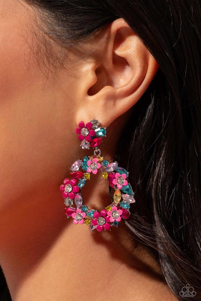 EARRINGS - Wreathed in Wildflowers - MULTI - Image 3