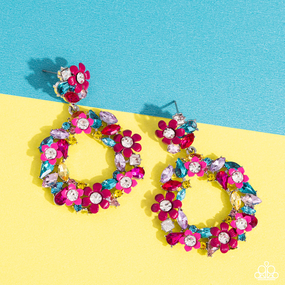 EARRINGS - Wreathed in Wildflowers - MULTI - Image 2