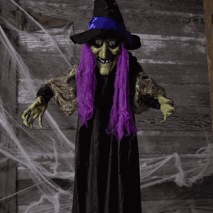 HALLOWEEN DECORATION - 67 Inch Hanging Light Up Witch Prop