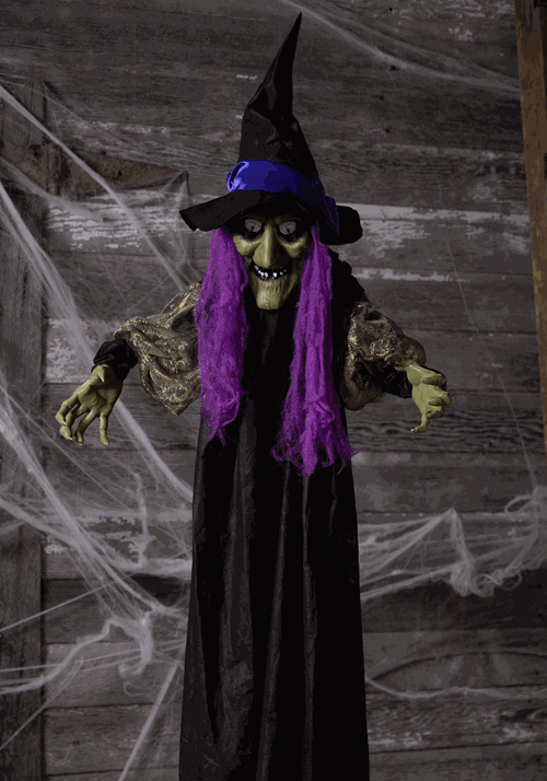 HALLOWEEN DECORATION - 67 Inch Hanging Light Up Witch Prop
