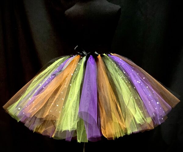 CUSTOM MADE Child tutu - Girls Halloween Tutu SIZE: Fits up to 8yrs