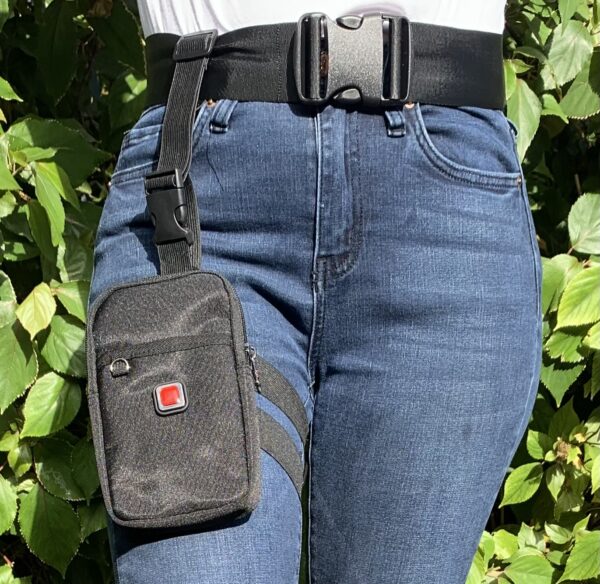 Leg Holster - Thigh Pouch - BLACK CIA JANGEAR ONE LEG Thigh Pouch With belt - Image 6