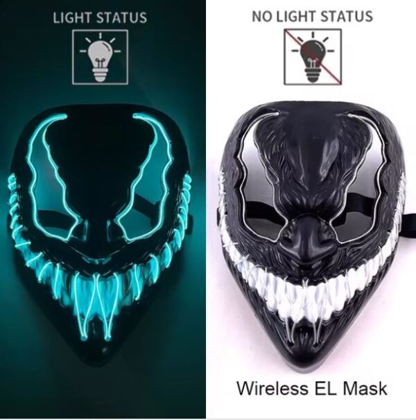 HALLOWEEN MASK - LED VENOM MASK