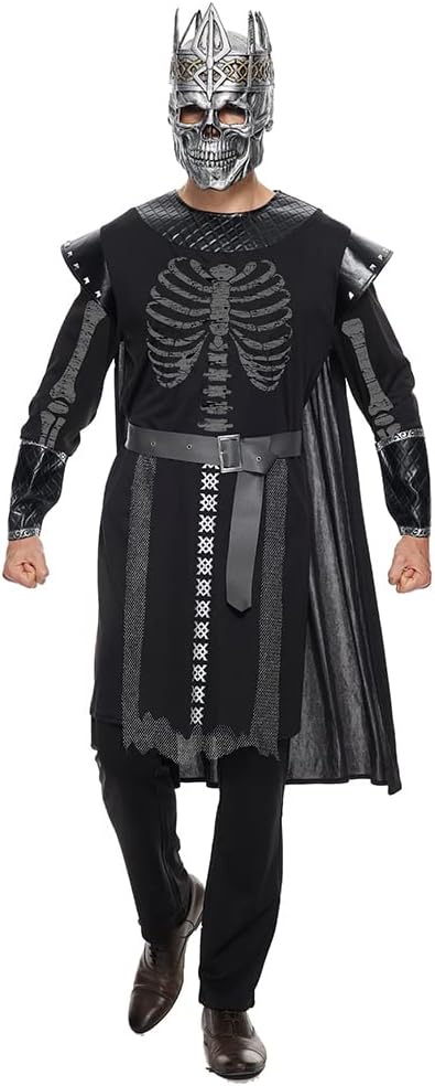 HALLOWEEN - Men's Skeleton King Costume - SIZE LARGE - Image 4