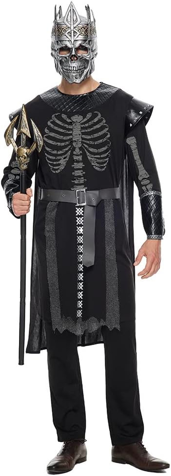 HALLOWEEN - Men's Skeleton King Costume - SIZE LARGE - Image 5