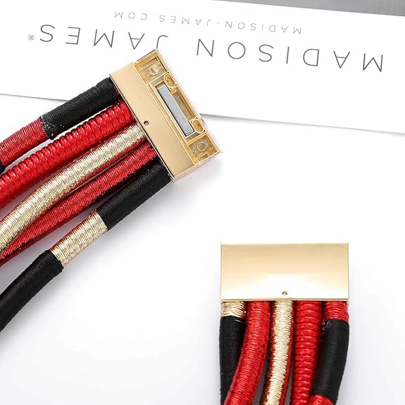 Necklace Set - Multilayer Tribal Colorful African Rope Choker Necklace Set - Image 2