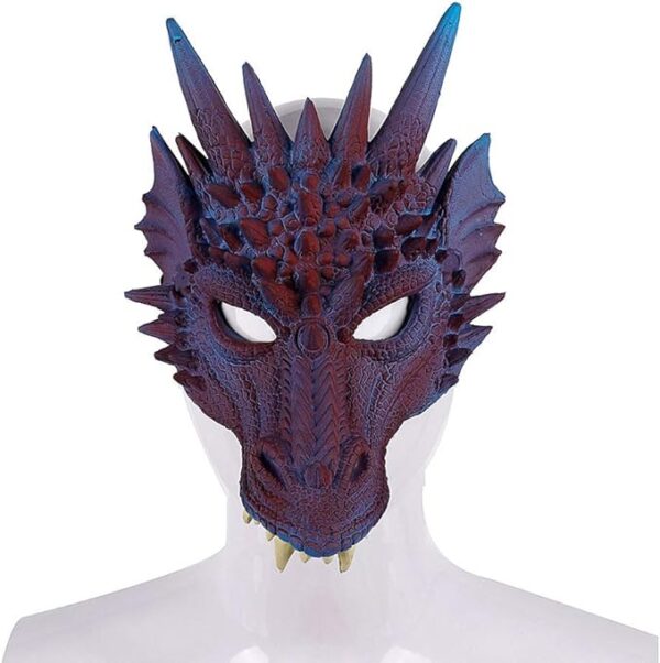 HALLOWEEN MASK - DRAGON FOAM MASK - PURPLE