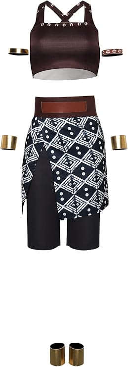 HALLOWEEN - Women’s WOMAN KING Warrior Costume - SIZE MEDIUM