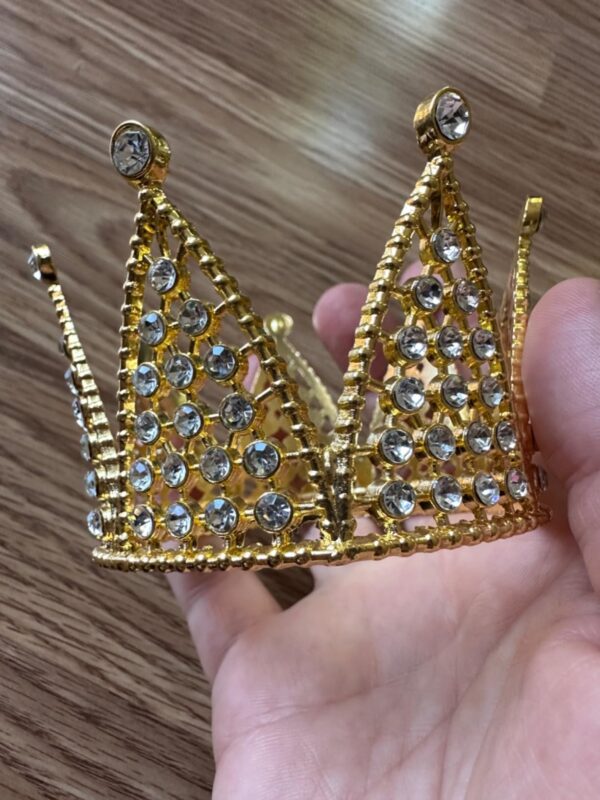 Mini Crown Cake Topper - GOLD - Image 9