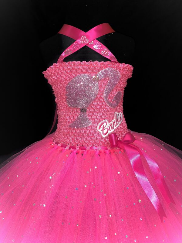 CUSTOM MADE Girls Tutu Dress - Girls Barbie sparkle tutu dress SIZE: 3-4YRS