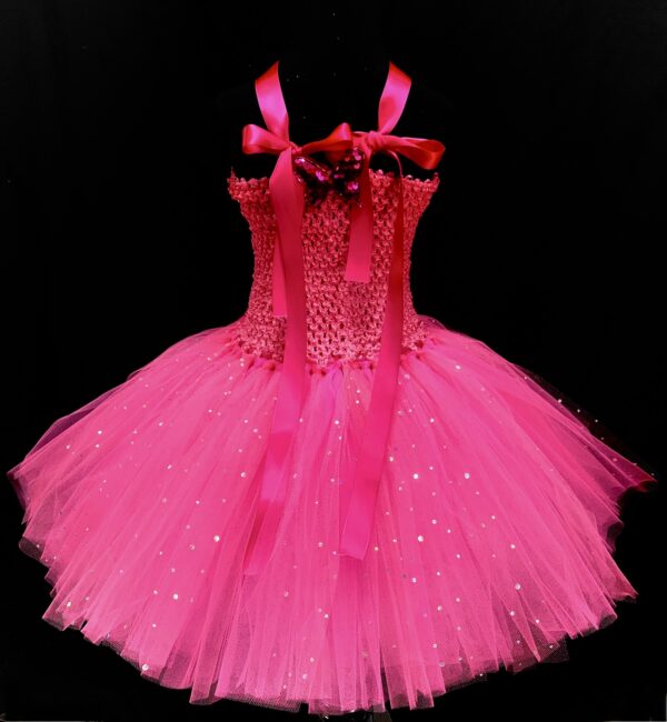 CUSTOM MADE Girls Tutu Dress - Girls Barbie sparkle tutu dress SIZE: 3-4YRS - Image 2