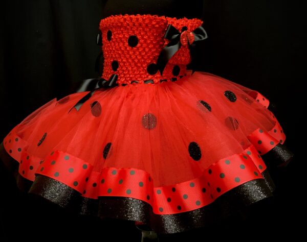 CUSTOM MADE Girls Tutu Dress - Toddler Miraculous Ladybug inspired Tutu Dress Fits up to 2YRS