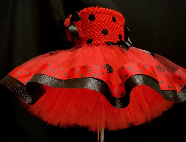 CUSTOM MADE Girls Tutu Dress - Toddler Miraculous Ladybug inspired Tutu Dress Fits up to 2YRS - Image 3