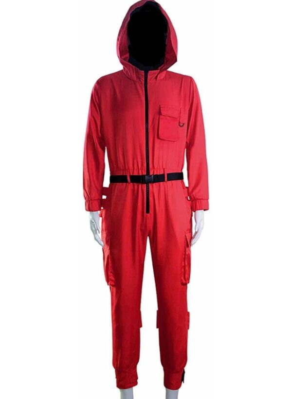 HALLOWEEN - Squid Game Red Guard 2PCS Costume Set - Image 2