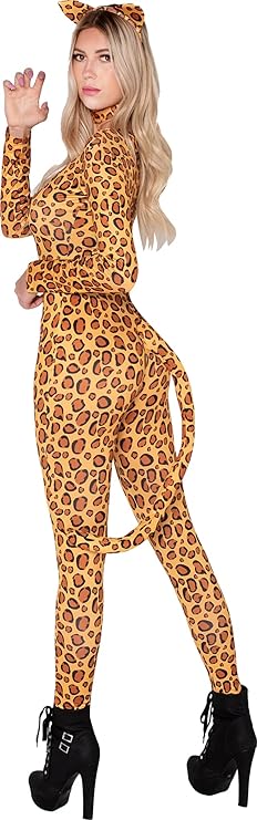 HALLOWEEN - Women's Cheetah Leopard Catsuit - Image 4