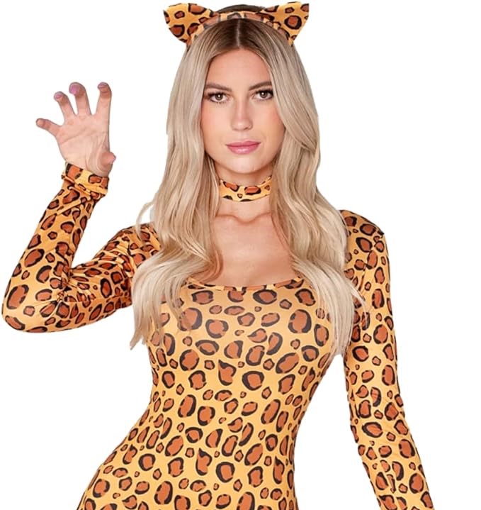 HALLOWEEN - Women's Cheetah Leopard Catsuit