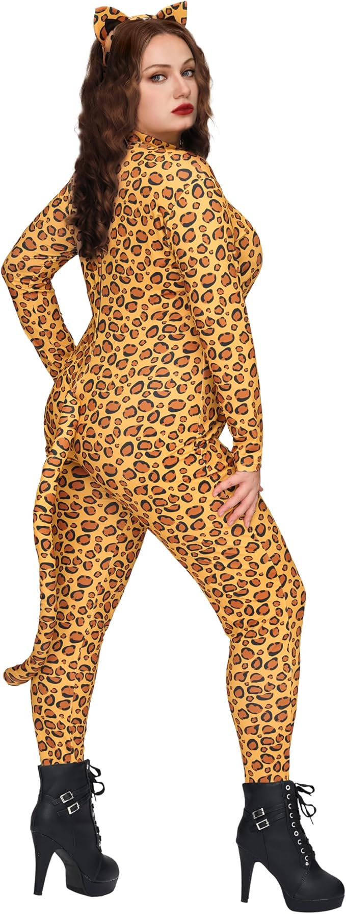 HALLOWEEN - Women's Cheetah Leopard Catsuit - Image 6