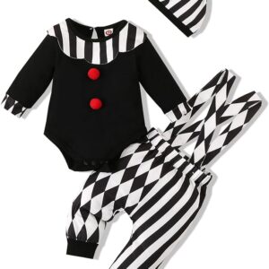 HALLOWEEN - Baby Boy Toddler Clown Outfit Costume SIZE: 9-12months