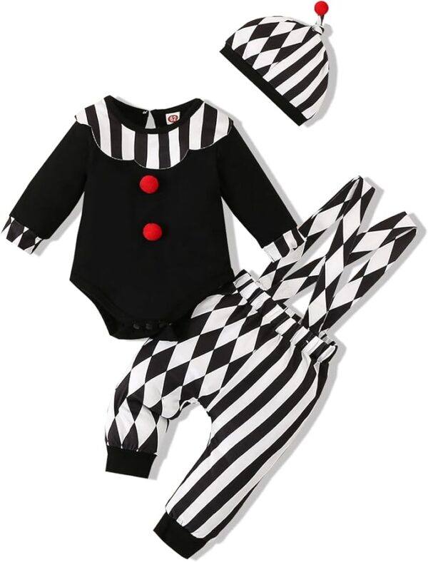 HALLOWEEN - Baby Boy Toddler Clown Outfit Costume SIZE: 9-12months
