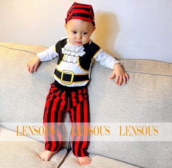 HALLOWEEN - Baby Boy's Pirate Costume SIZE: 3-6 MONTHS - Image 3