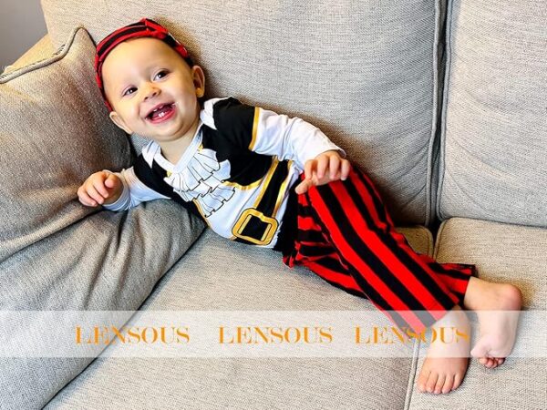 HALLOWEEN - Baby Boy's Pirate Costume SIZE: 3-6 MONTHS - Image 2