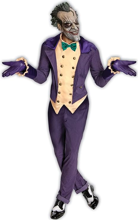 HALLOWEEN - Mens Batman Arkham City Joker Adult Costume SIZE: STANDARD - Image 2