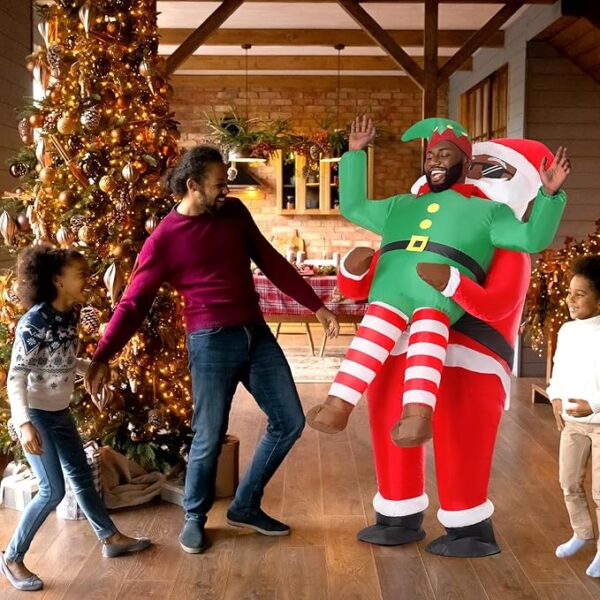 CHRISTMAS COSTUME - MEN - Christmas Funny Blow-Up Inflatable Suit for Men Women Adult - Image 2