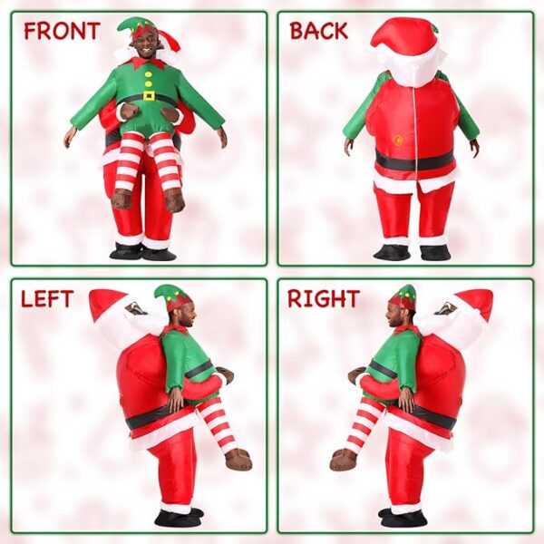 CHRISTMAS COSTUME - MEN - Christmas Funny Blow-Up Inflatable Suit for Men Women Adult - Image 4