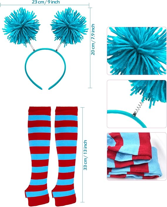 HALLOWEEN - Dr. Seuss Thing 2 Costume Accessories for Kids - Image 3