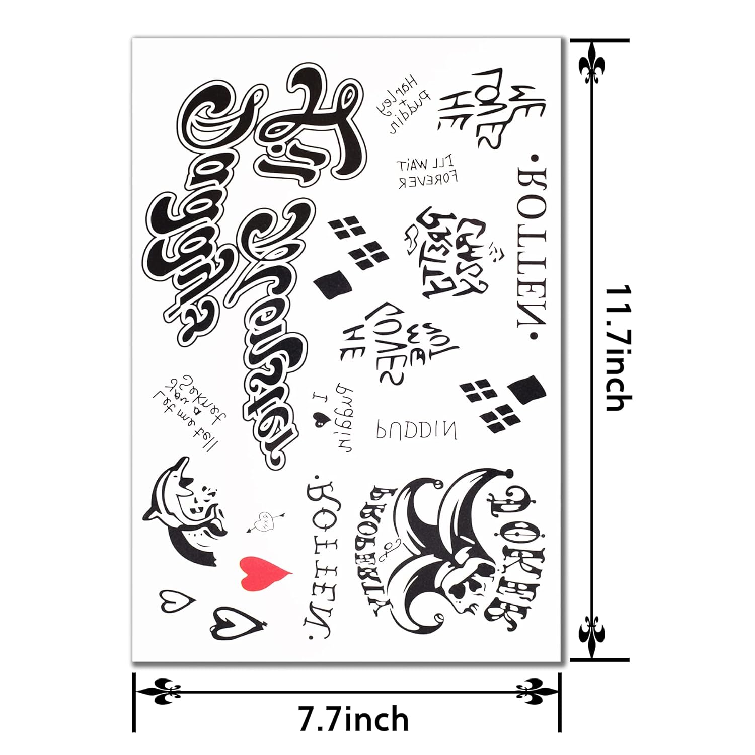 Metallic Flash Tattoo - Temporary Tattoos for Harley Quinn - Image 6