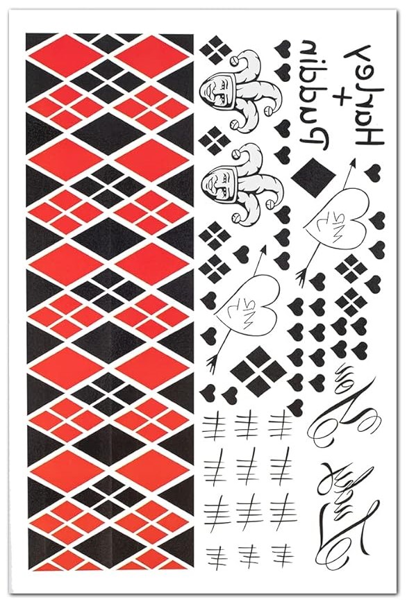 Metallic Flash Tattoo - Temporary Tattoos for Harley Quinn - Image 7