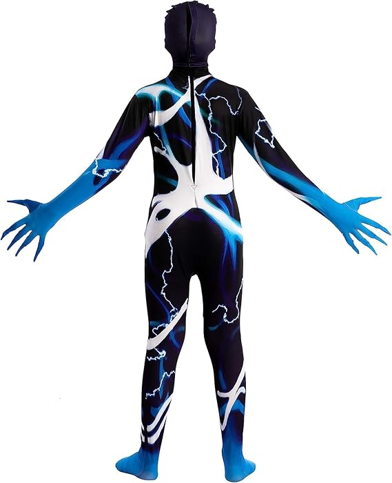 HALLOWEEN - Kids Slenderman Shadow Monster Skin Bodysuit SIZE MEDIUM(8- 10 yrs) - Image 2