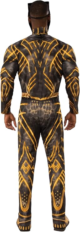 HALLOWEEN - Men's Deluxe Erik Killmonger Battle Suit Muscle Chest STANDARD SIZE - Image 2