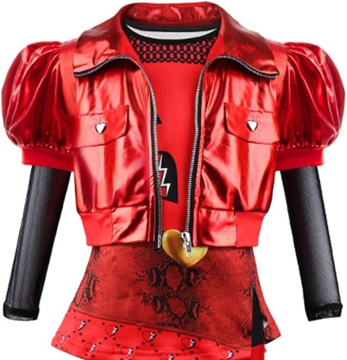 DESCENDANTS - Disney Girls Rise of Red Costume Kids 3PCS Outfit