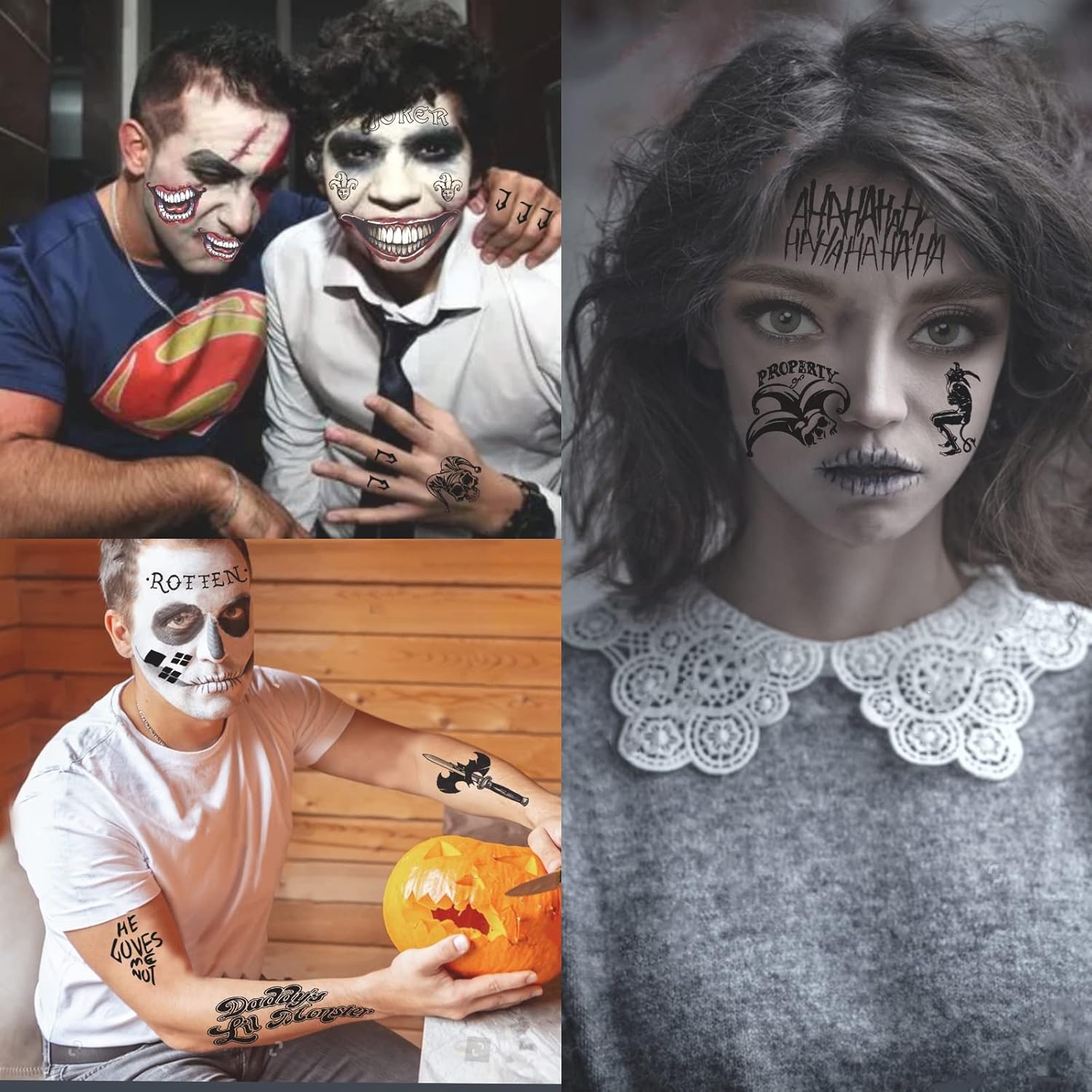 Metallic Flash Tattoo - Temporary Tattoos for Joker + Harley Quinn - Image 12
