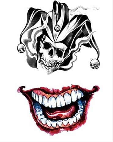 Metallic Flash Tattoo - Temporary Tattoos for Joker + Harley Quinn - Image 10