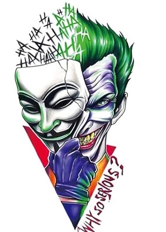 Metallic Flash Tattoo - Temporary Tattoos for Joker + Harley Quinn - Image 14