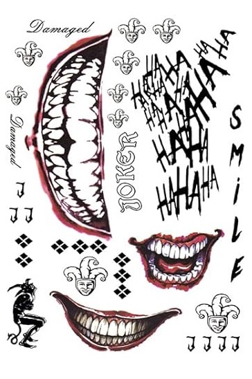 Metallic Flash Tattoo - Temporary Tattoos for Joker + Harley Quinn - Image 15