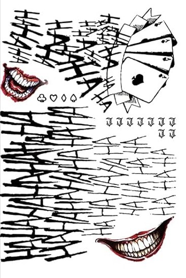 Metallic Flash Tattoo - Temporary Tattoos for Joker + Harley Quinn - Image 16