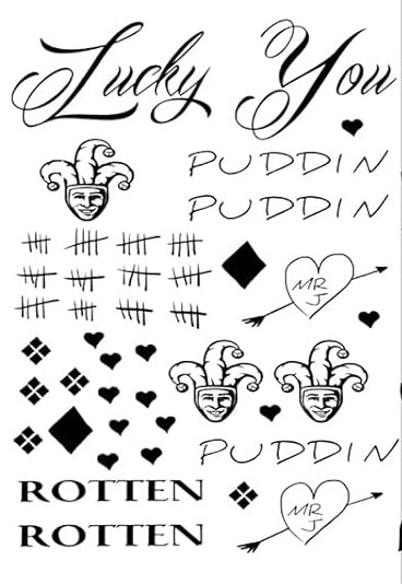 Metallic Flash Tattoo - Temporary Tattoos for Joker + Harley Quinn - Image 18