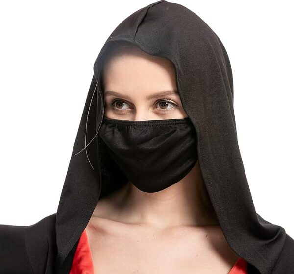 HALLOWEEN - Women 7pc Ninja Deluxe Costume - SIZE MEDIUM - Image 3