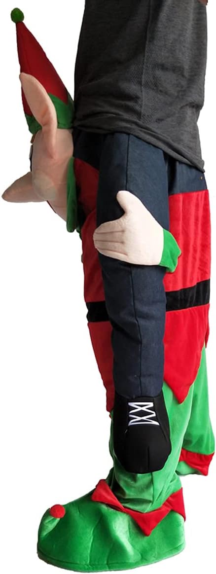 CHRISTMAS COSTUME - MEN - Christmas Carry Ride On Me Shoulder Santa Claus PARTY Mascot - Image 4