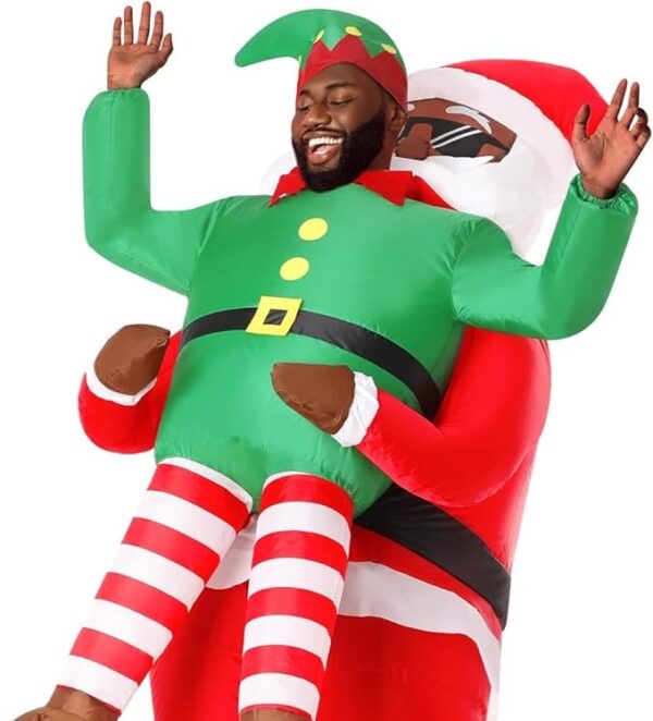 CHRISTMAS COSTUME - MEN - Christmas Funny Blow-Up Inflatable Suit for Men Women Adult