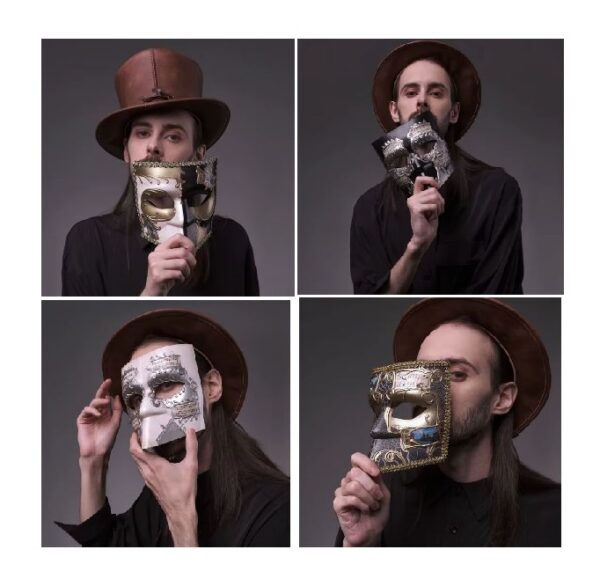 Mysterious Venetian Masquerade Show Mask